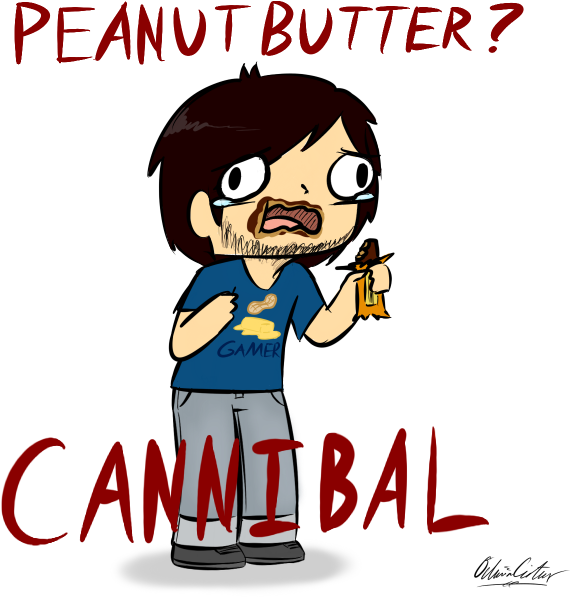 Pbg Eats A Candy Bar By Starry-bat1 - Peanutbuttergamer (640x609)