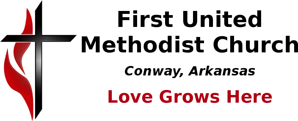 United Methodist Foundation - Cross & Flame Large Tote Bag (1050x460)