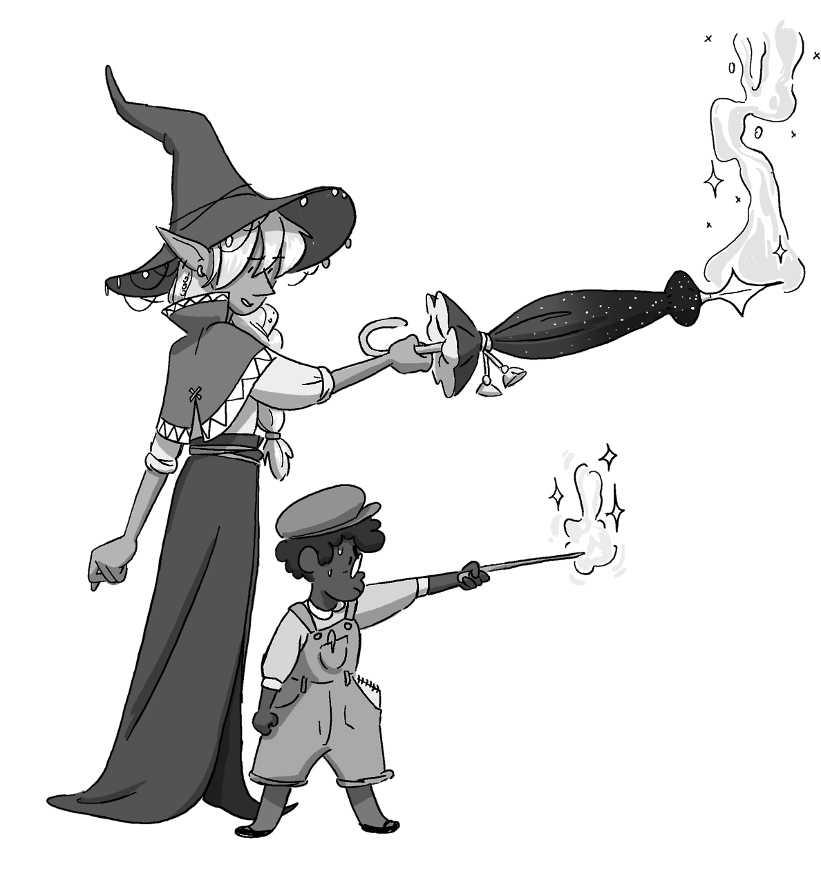 My Beautiful Magic Boys - Angus And Taako Taz (1280x1266)