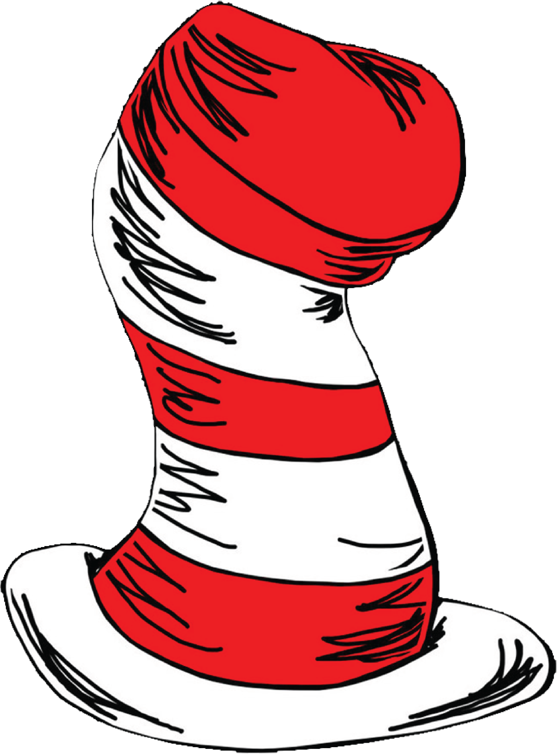 The Cat In The Hat Green Eggs And Ham Clip Art - Cat In The Hat Hat (2283x3086)