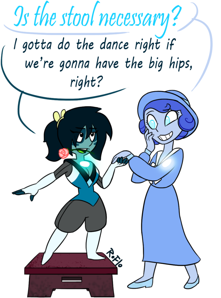 Apatite And Moonstone Fusion Dance By Roflo-felorez - Cartoon (772x1035)