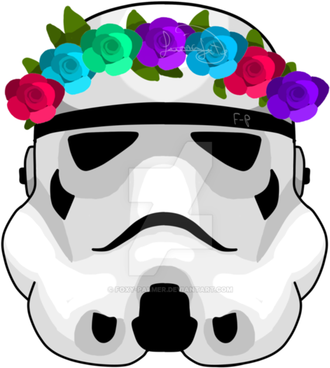 Flower Stormtrooper By Raposaboba - Illustration (788x1013)
