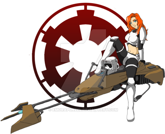 Sexy Scout Trooper By Emorapunzel - Star Wars Wallpaper Handy (600x497)