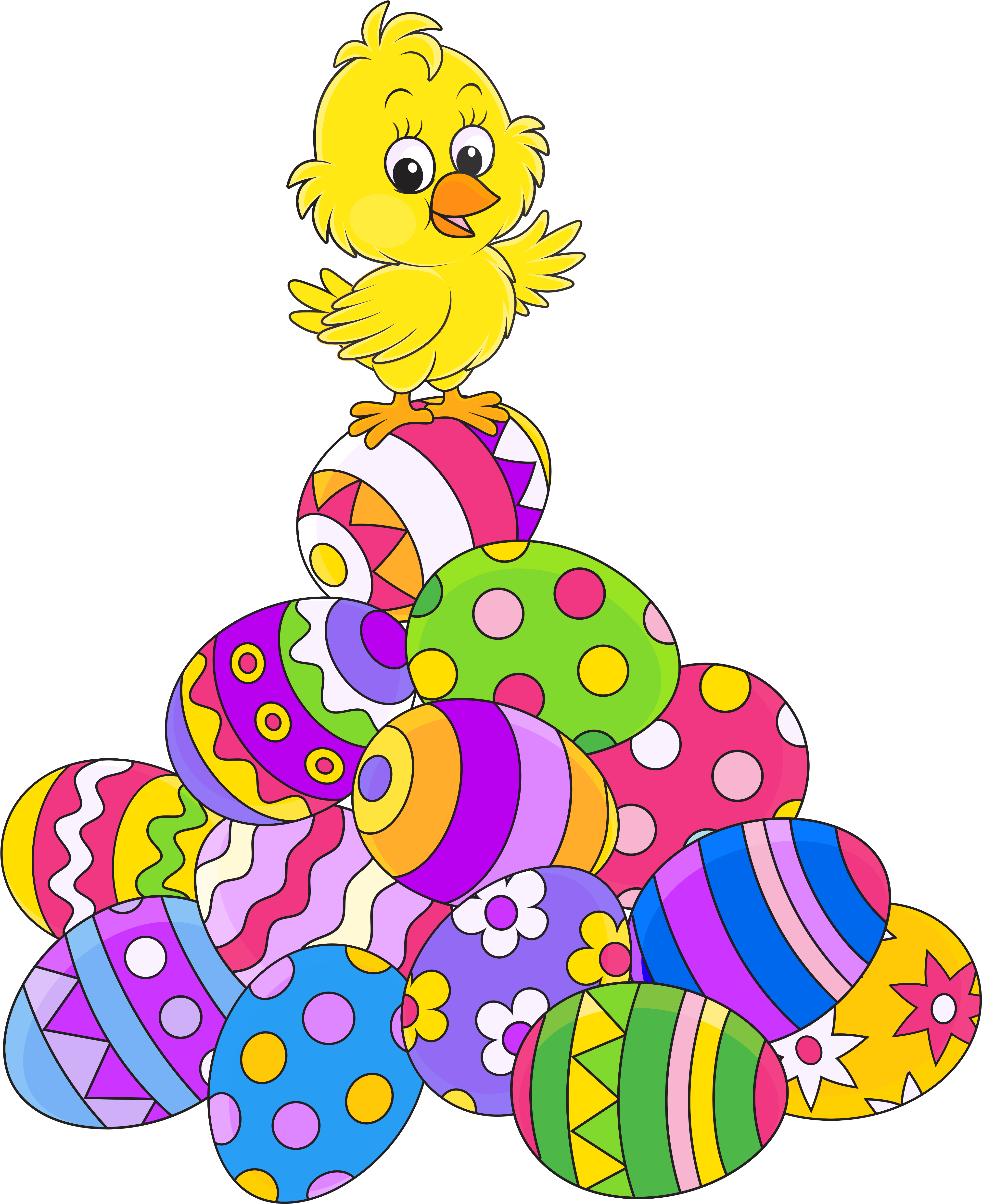 Easter Eggsand Chicken Png Picture - Easter Chicken (4333x5091)