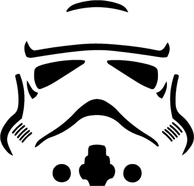 Stormtrooper Black And White (650x650)