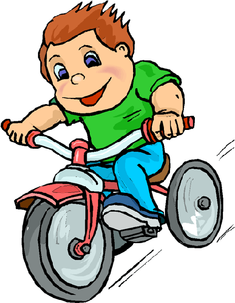 Baby Boy On Bicycle Cartoon Clip Art Images On A Transparent - Kid Riding  Bike Clipart - (600x600) Png Clipart Download