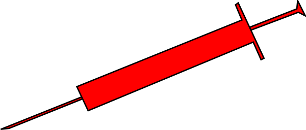 Syringe Cartoon Png (600x256)