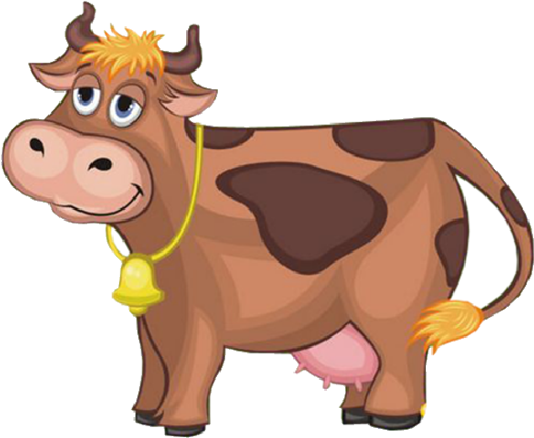 Cartoon Farm Animals Cow (600x600)
