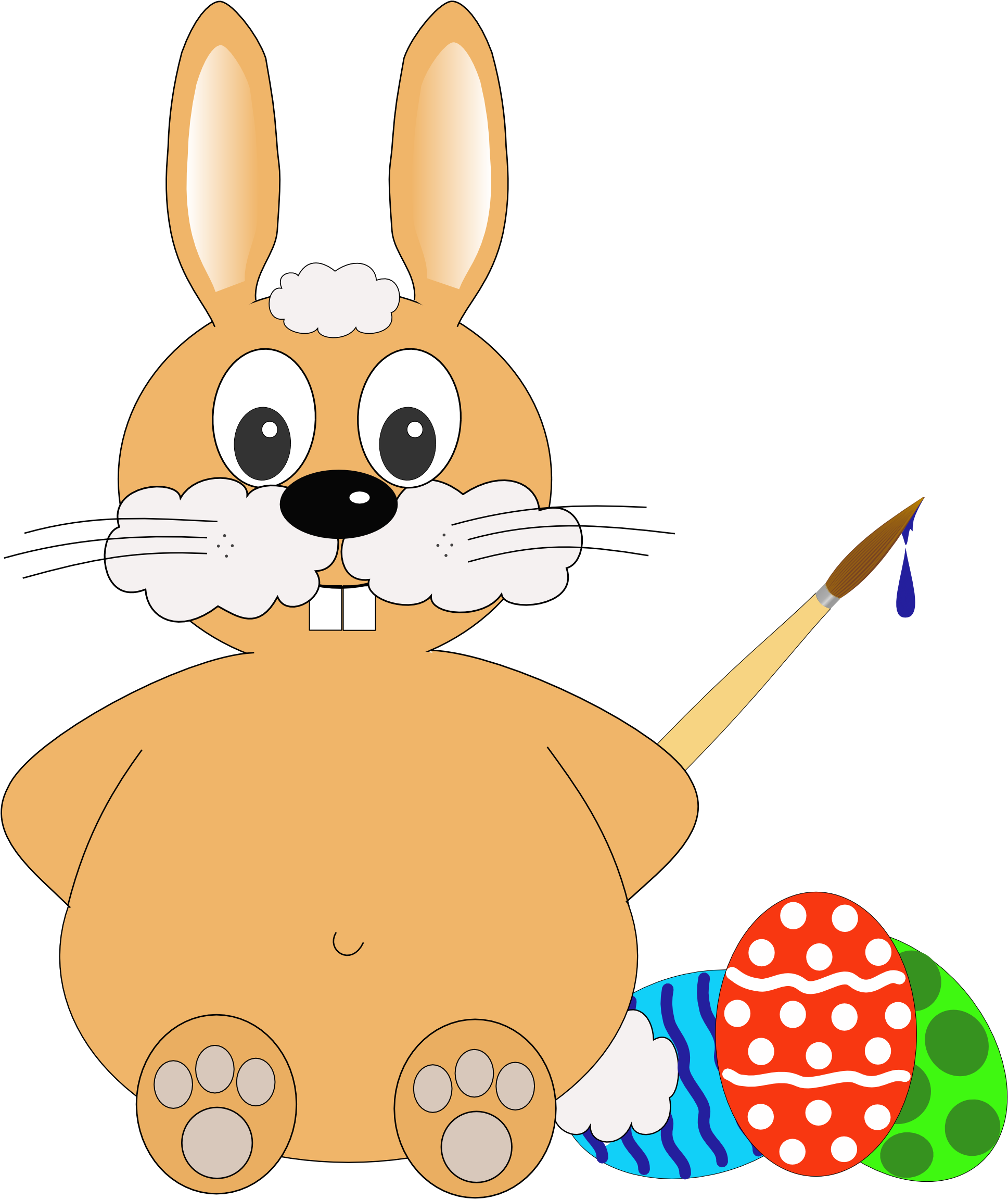 Collection Of Free Easter Bunny Clipart - Zając Wielkanocny Transparent (1979x2458)