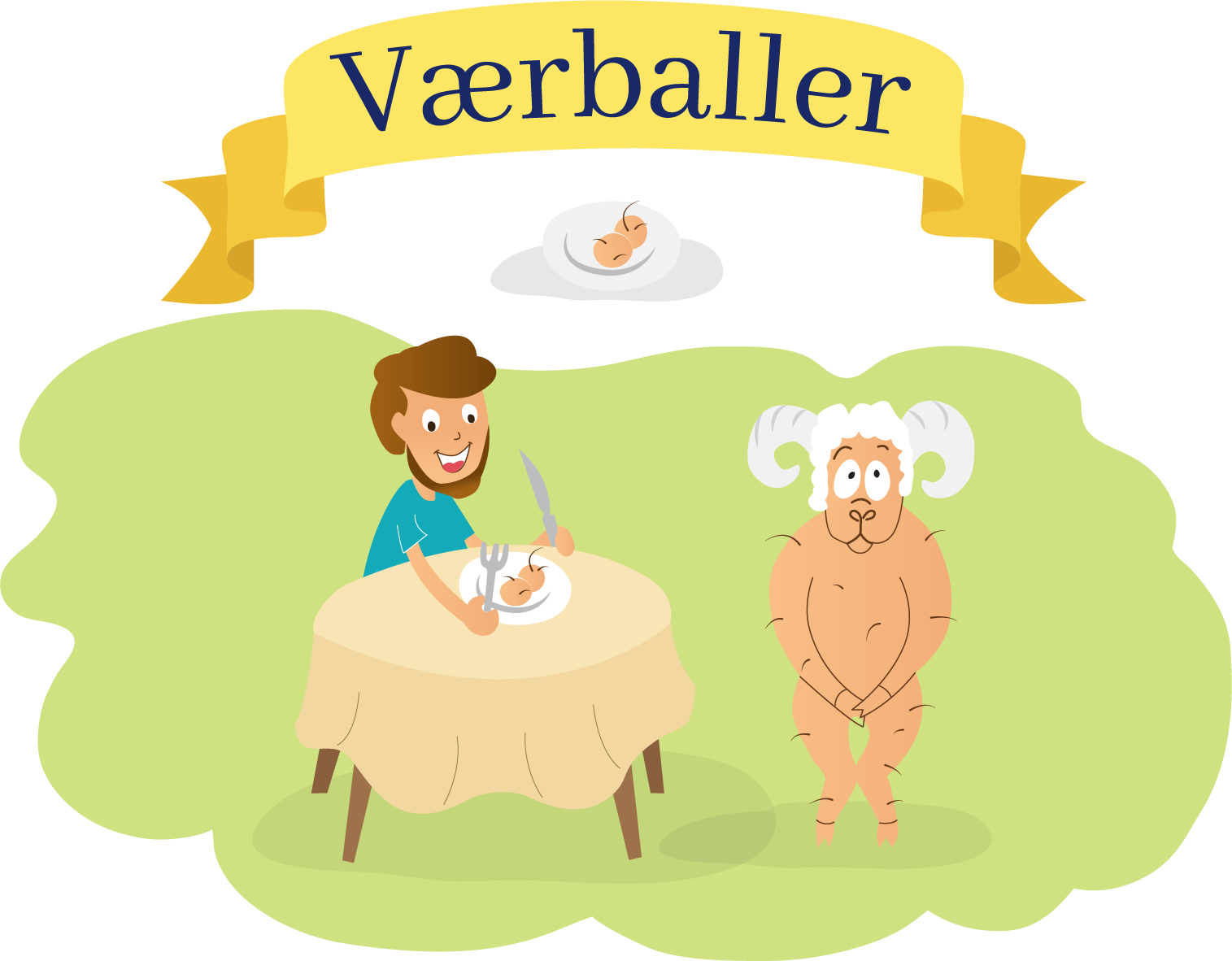 Værballer Is Yet Another Dish, Which Might Make You - Cartoon (1515x1182)