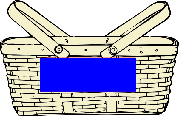 Hot Air Balloon Basket Clipart Free Images - Picnic Basket Clip Art (600x390)