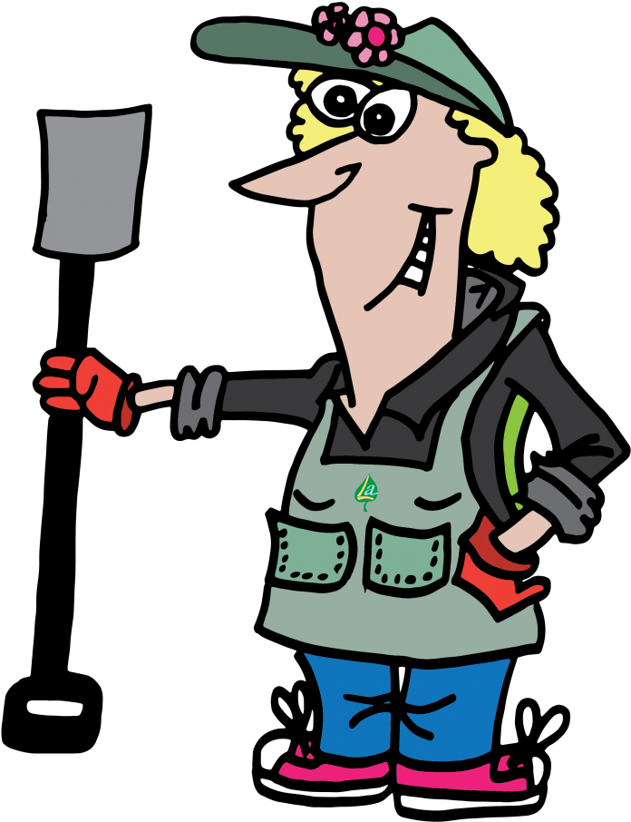 My Name Is Gertie The Gardener And I Am So Happy That - Cartoon (891x1024)