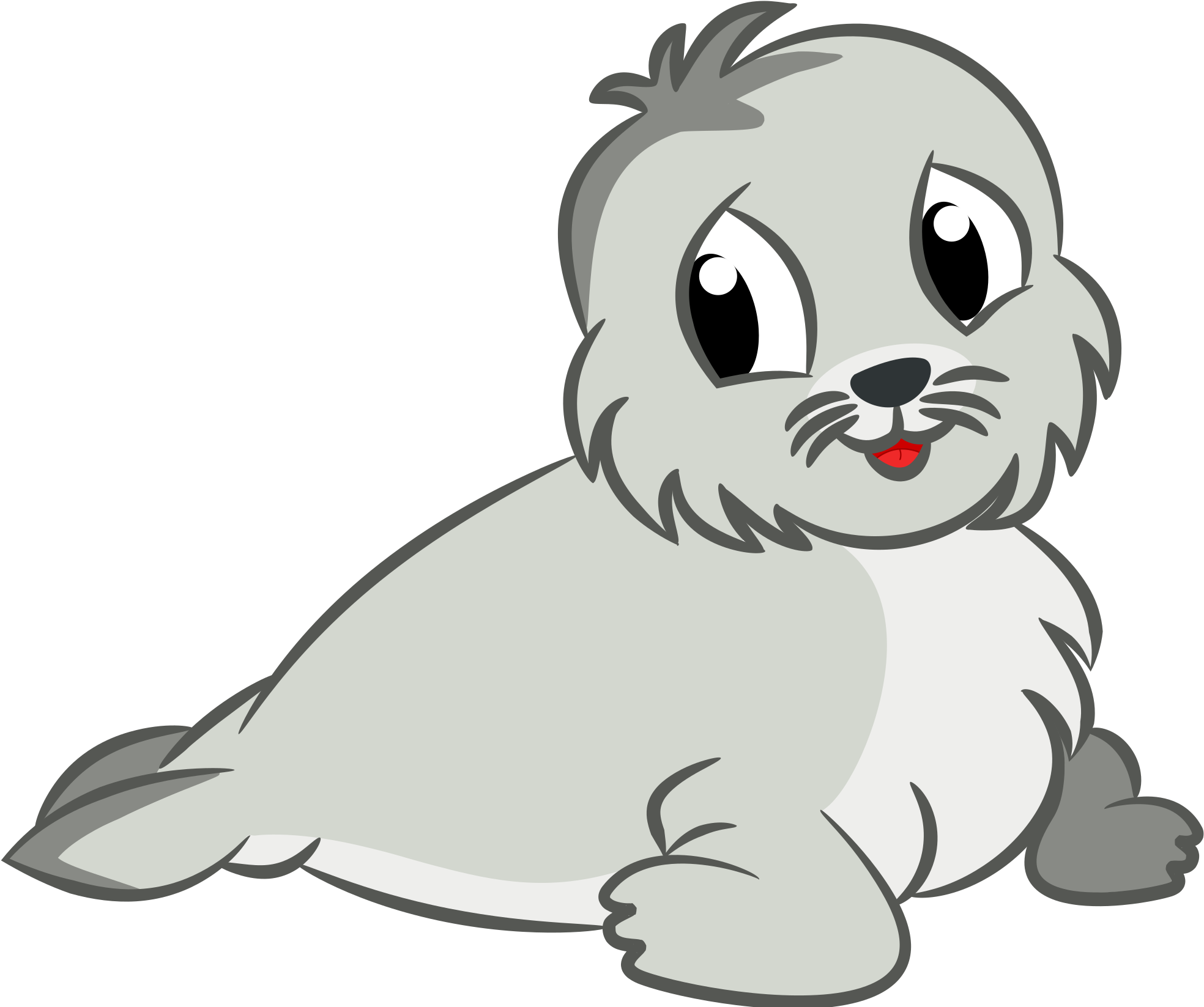 Free Stock Photo Of Cute Baby Seal Drawing Vector Clipart - Baby Seal Clipart (2400x1697)