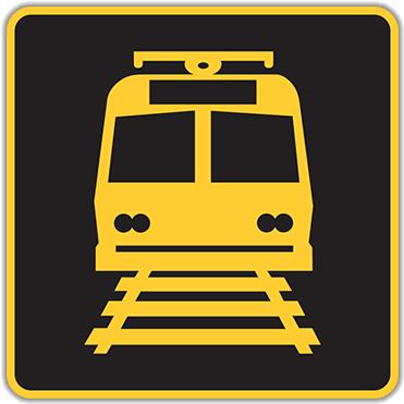W10 7 Light Rail Activated Blank Out Symbol - Public Transport Bavaro (400x400)