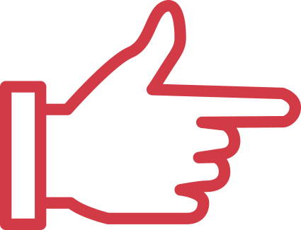 Pictogram-hand - Finger Pointing Icon Png (425x325)
