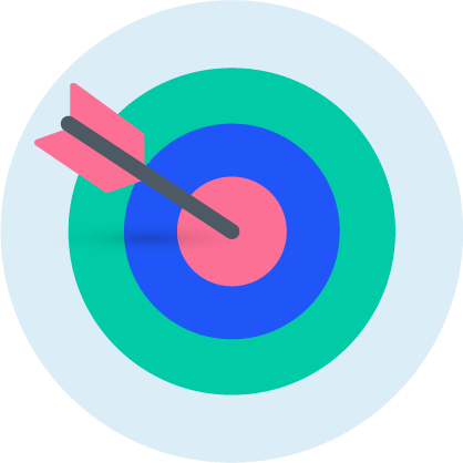 Bulls Eye On A Target - Circle (418x418)