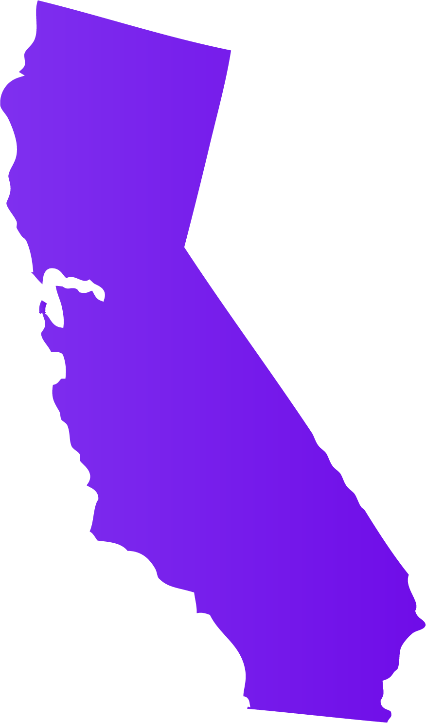 California Map Png California Current Cases Chimicles - California State (876x1484)