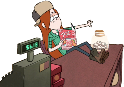 Gravity Falls Wendy Transparent (500x358)