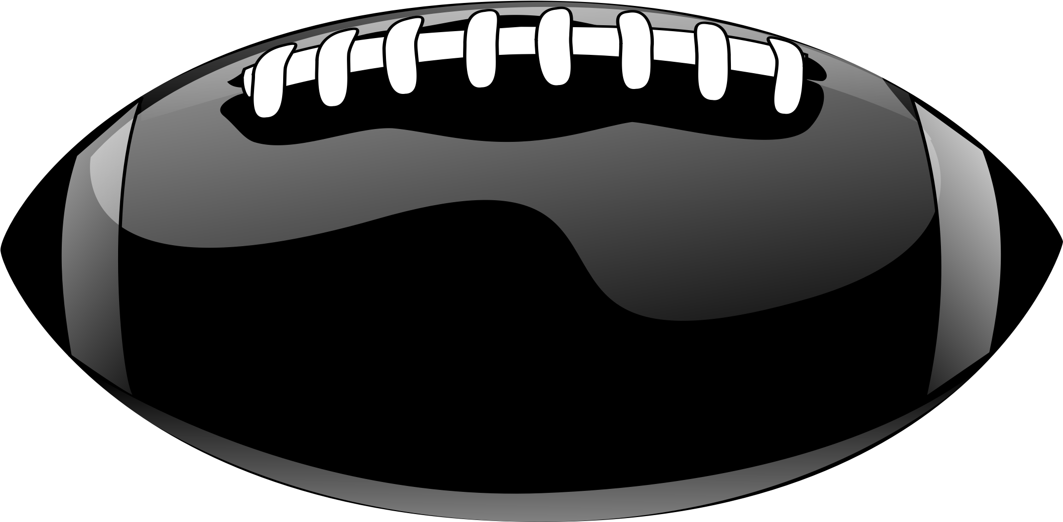 American Football Rugby Football Clipart - Retro Football Large Mug (2400x2400)