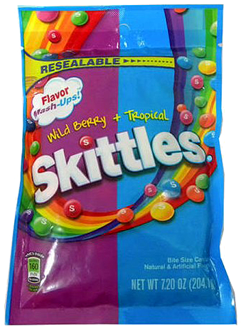 Skittles Mash Ups Wild Berry & Tropical Bite Size Candies - Skittles Flavor Mash-ups Wild Berry And Tropical Candy (500x500)