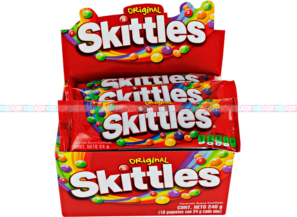 Wrigley Skittles Original 24/10 Wrigley - 6 X Skittles Candy Original 99gm (1000x1000)