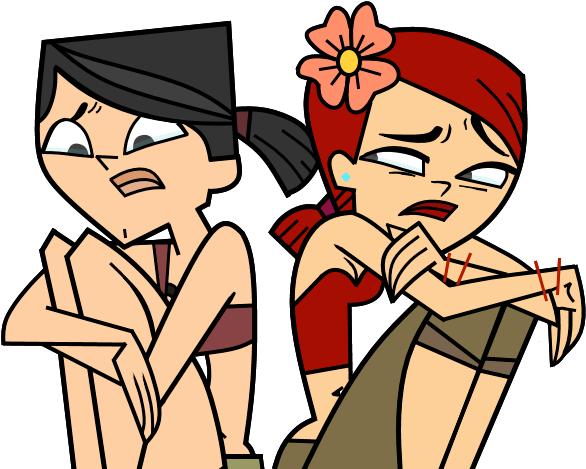 Heather And Zoey By Heathersuoh - Total Drama Zoey And Heather (626x494)