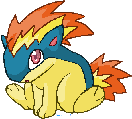 Cute Quilava By Ketchupo - Quilava Cute (477x420)