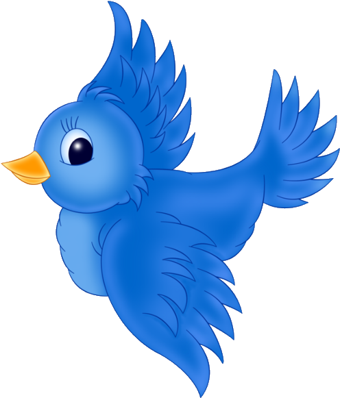Bluebird Clipart Cartoon - Blue Bird Clipart (600x600)