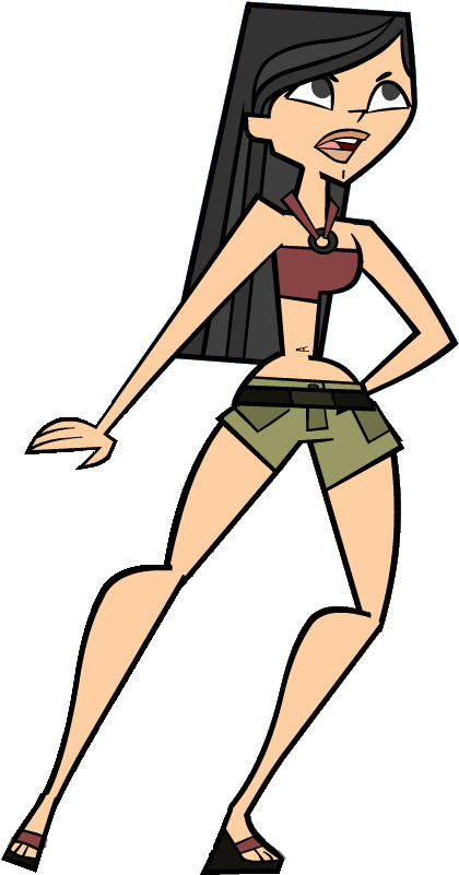 Heather Surprised While Dancing - Total Drama Island Heather (449x825)