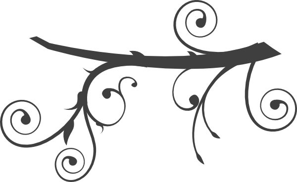 Grey Branch Clip Art - Tree Branch Clip Art (600x368)
