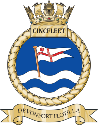 Comdevflot - Britannia Royal Naval College Crest (375x480)