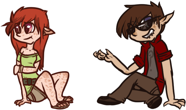 Bat Boy And Forever Alone Girl By Pandaskeeper - Cartoon (679x399)