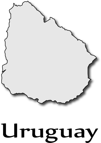 Clip Art - Uruguay *i122* 7' Sticker Decal Country Flag Island (433x612)