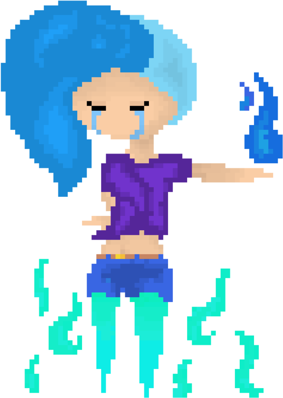 Crying Majestic Girl Pixel Art By Meelearcher Crying Pixel Girl