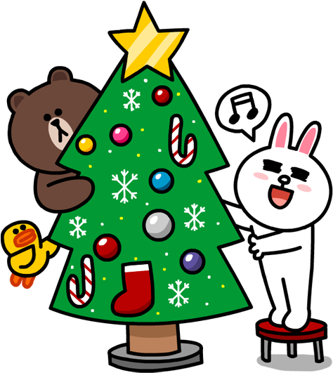 Line Xmas Special Status - Line 耶 誕 節 (600x600)
