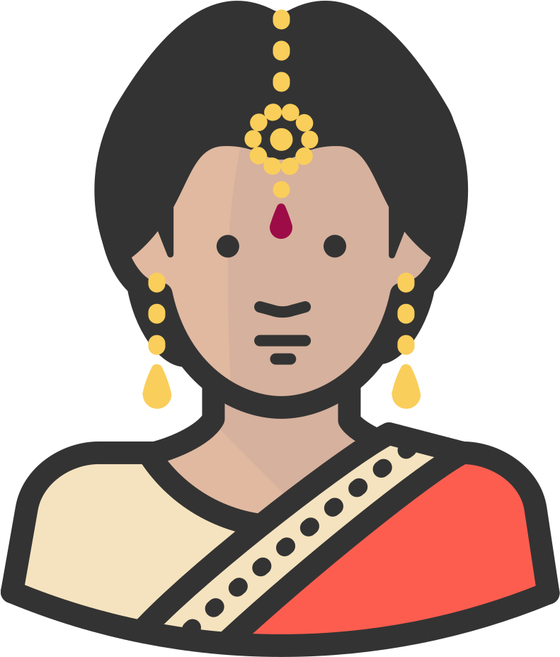 Indian Woman Icon - Indian Icon (1024x1024)