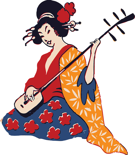 Drawing, People, Soccer, Girl, Cartoon, Geisha, Playing - Geisha Png (559x640)