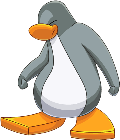 Espero Que Te Sirvan Mucho Estos Recortes De Club Penguin - Objeto De Color Gris (462x489)