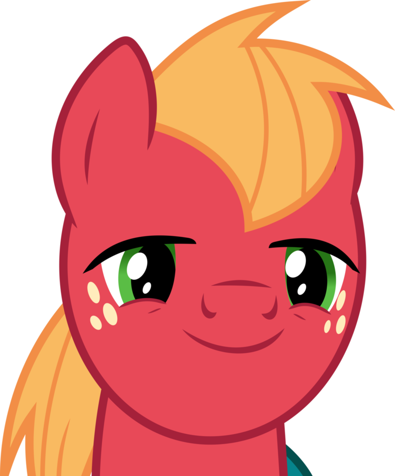 Big Macintosh Thinking By Dasprid - My Little Pony Big Mac Face (815x981)