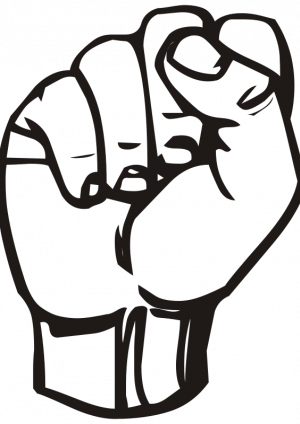 Org-vector Image Of Different Messages In Sign Languages - Sign Language S (300x424)