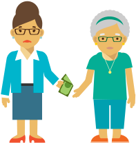 Caregivers Vulnerable To The Cost Of Elder Financial - Elder Financial Abuse (600x238)