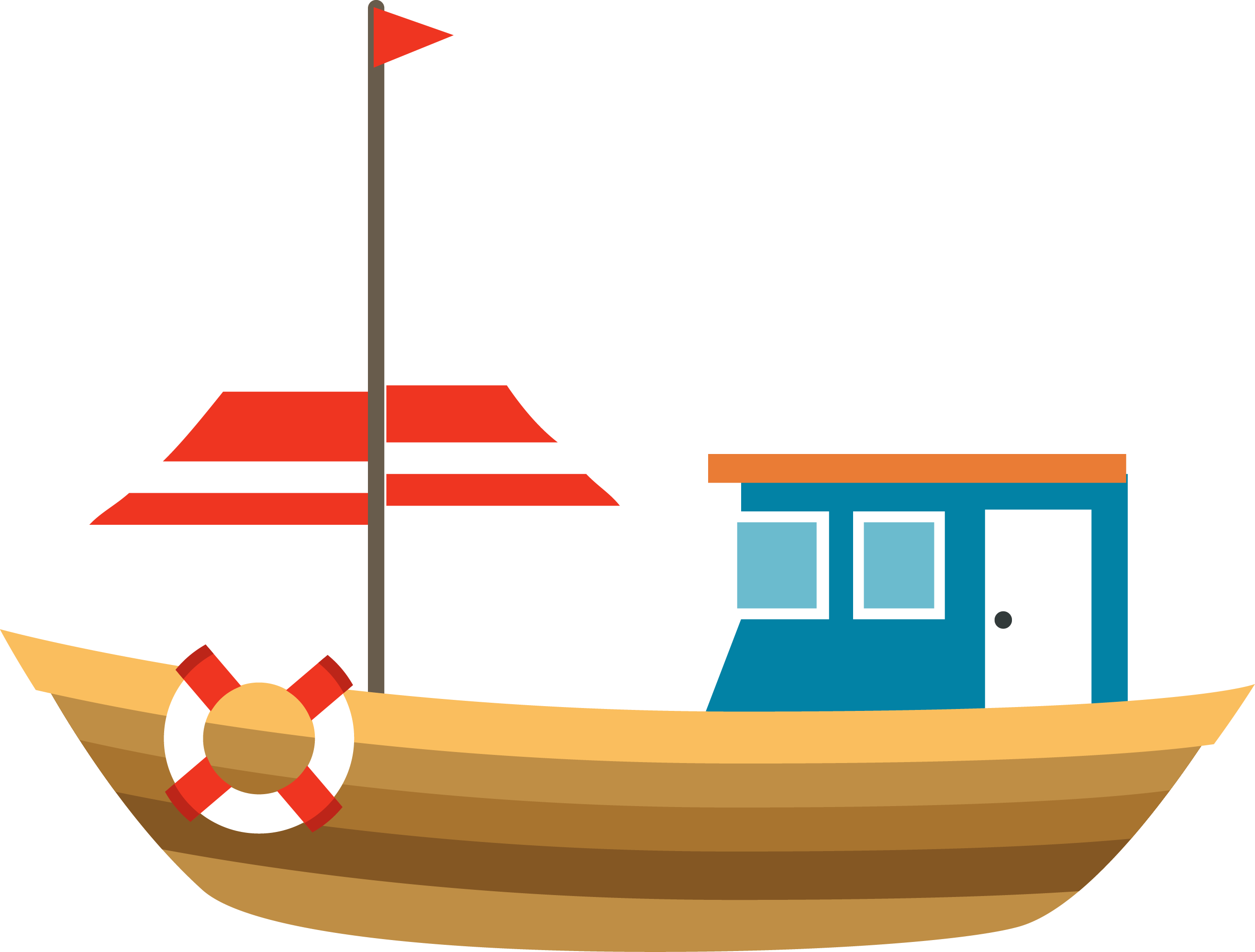 Sailing Ship Boat Illustration - Sailing Ship Cartoon (2623x1990)