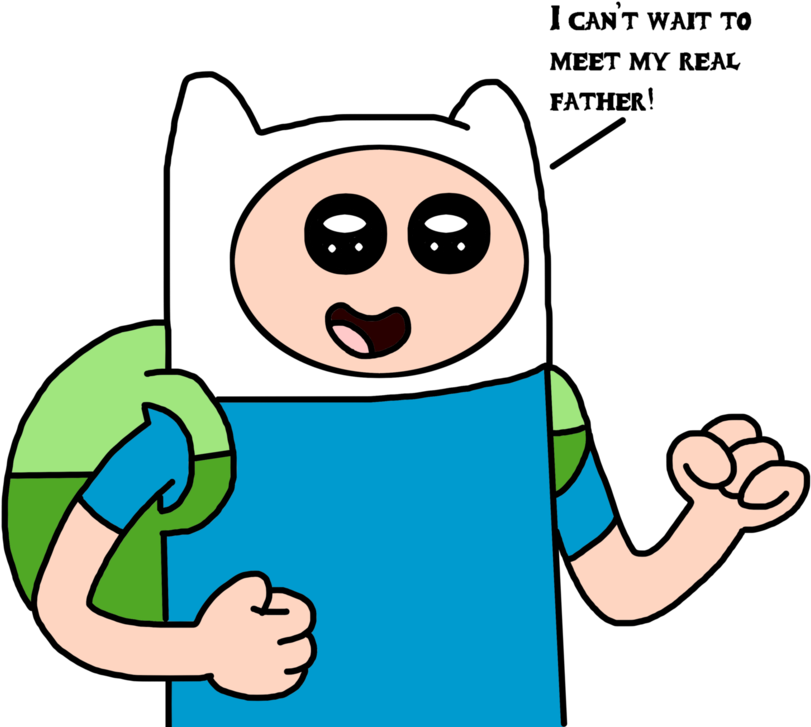 Finn Excited To Meet His Real Father By Marcospower1996 - Pendleton Ward (894x894)