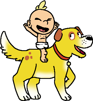 Lily Loud Rides On Martha Speaks By Rattyratterooze - Lily Loud Fan Art (387x396)