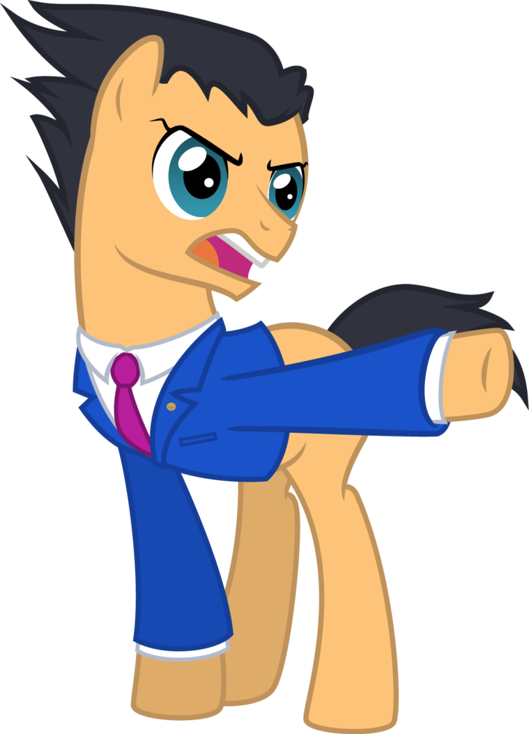 Im Now Stuck Between Which Brony Parody I Like More - Phoenix Wright My Little Pony (759x1053)