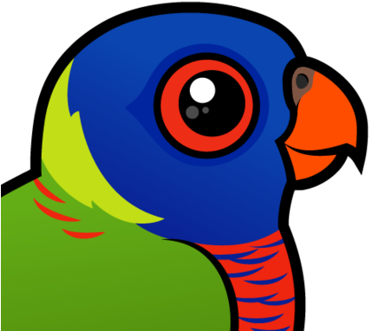 About The Rainbow Lorikeet - Rainbow Lorikeet Cartoon (440x440)