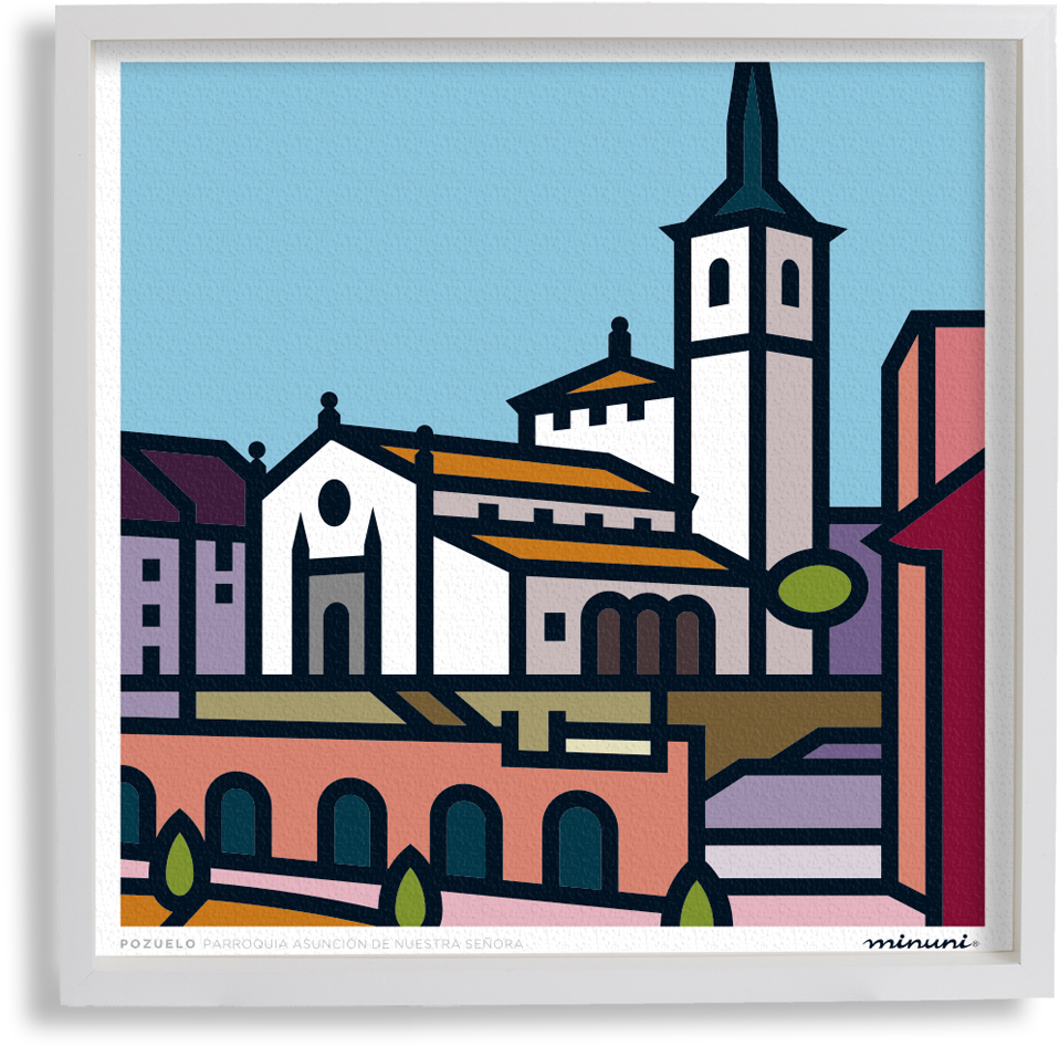 Lámina Xl Parroquia Asunción De Nª Señora, Pozuelo - Pozuelo De Alarcón (1000x1000)