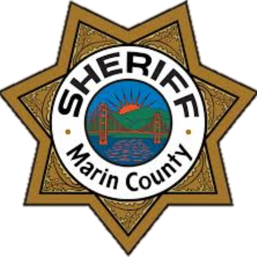 Star No Background - Marin County Sheriff Logo (860x860)