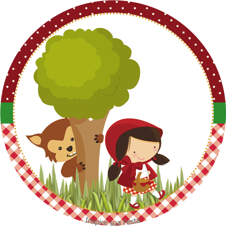 Chapeuzinho Vermelho Kit Digital Gratuito Inspire Sua - Convite Chapeuzinho Vermelho Png (827x827)