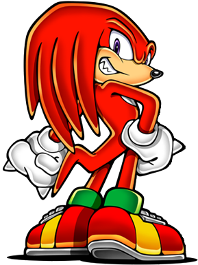 Knuckles The Echidna By Strunton - Human Knuckles On A Hand (320x416)